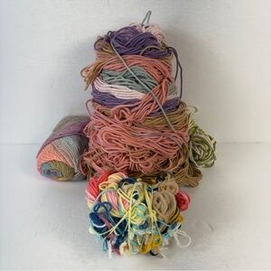 Granny Square Starter Lot - Multi-Color Cotton Yarn Mix - Spring/Summer Palette